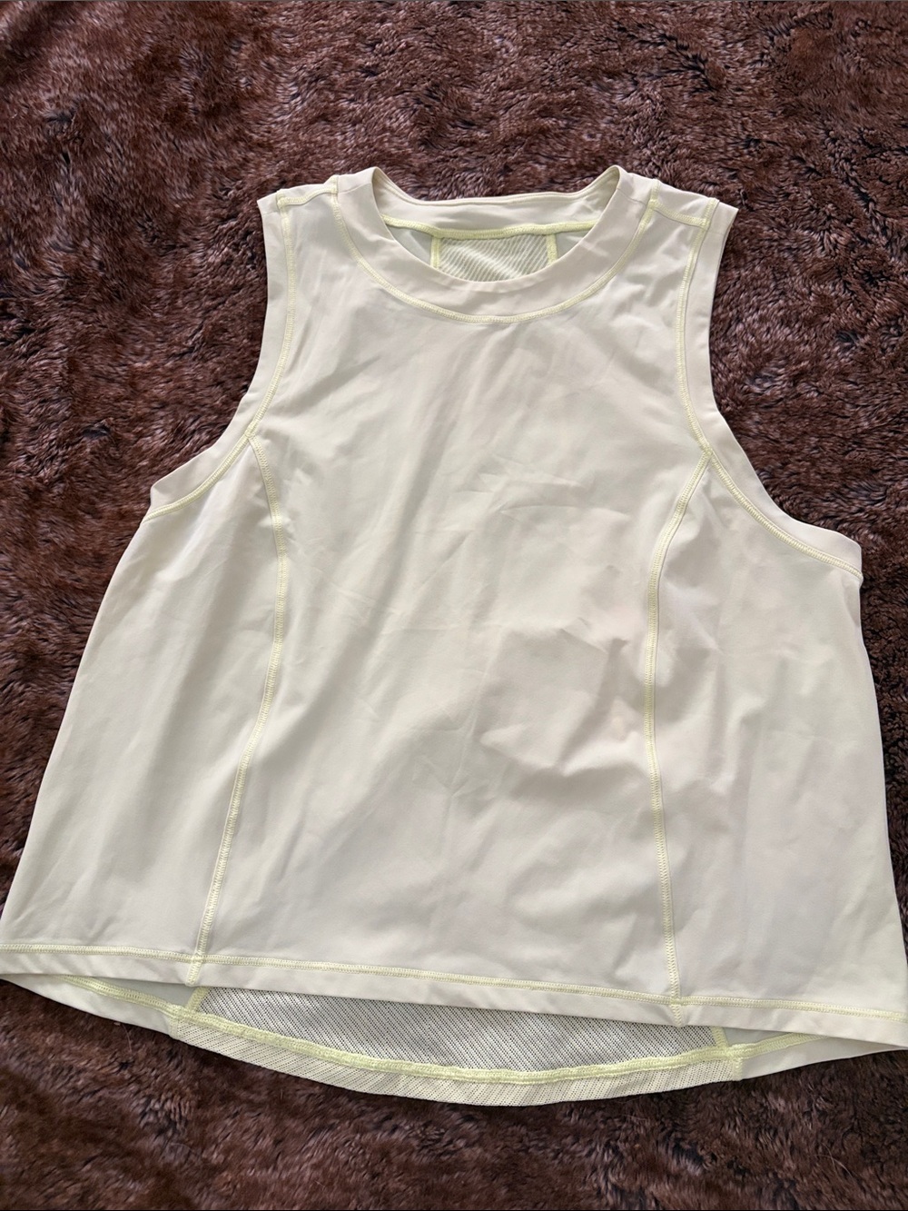 Lululemon Neon Yellow Sleeveless Active Tank Top Size 2